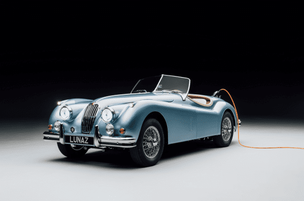 Lunaz investor David Beckham gifts son with electric 1954 Jaguar XK140 by Lunaz to mark his wedding