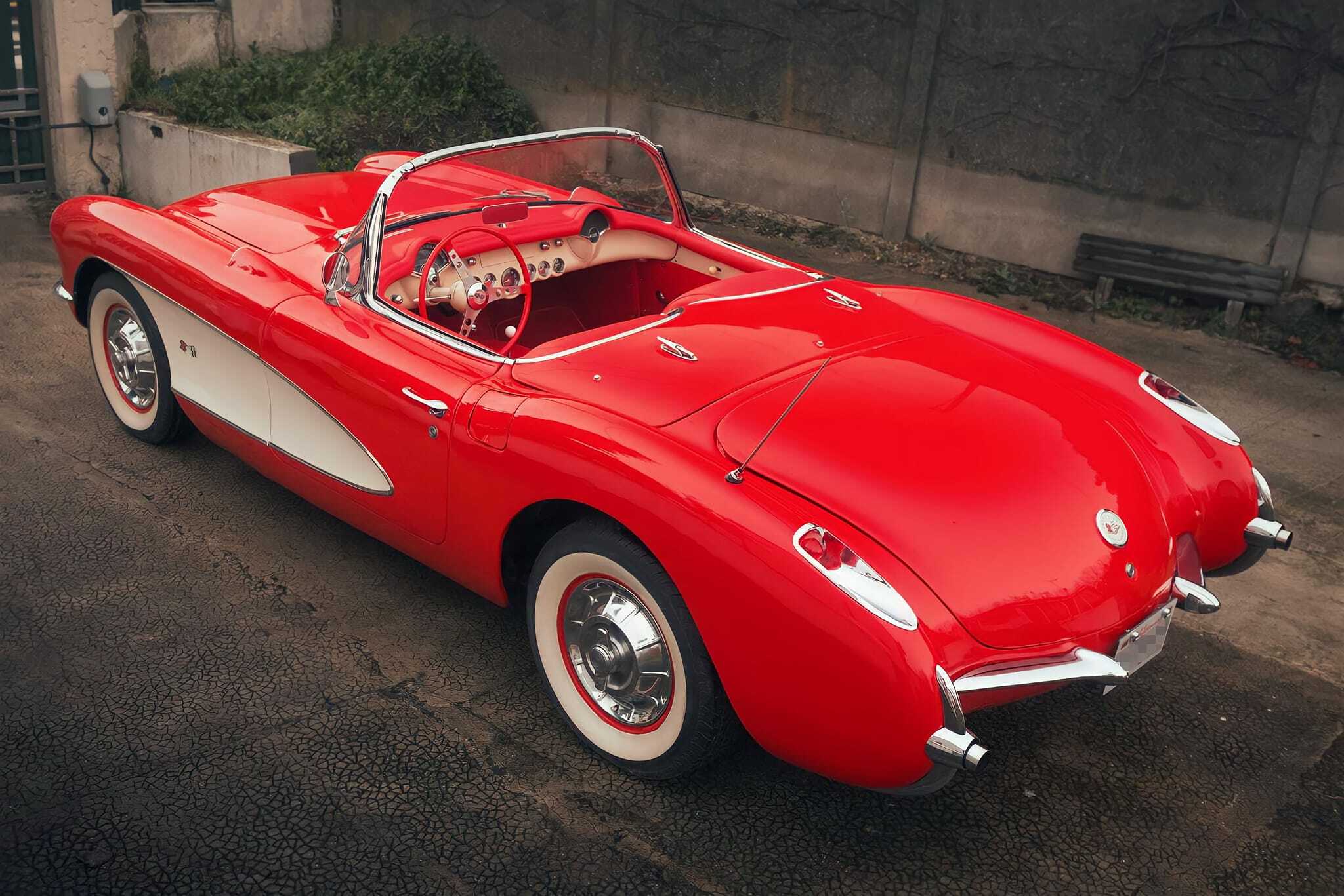 Gorgeous in Red 1956 Chevrolet Corvette Roadster