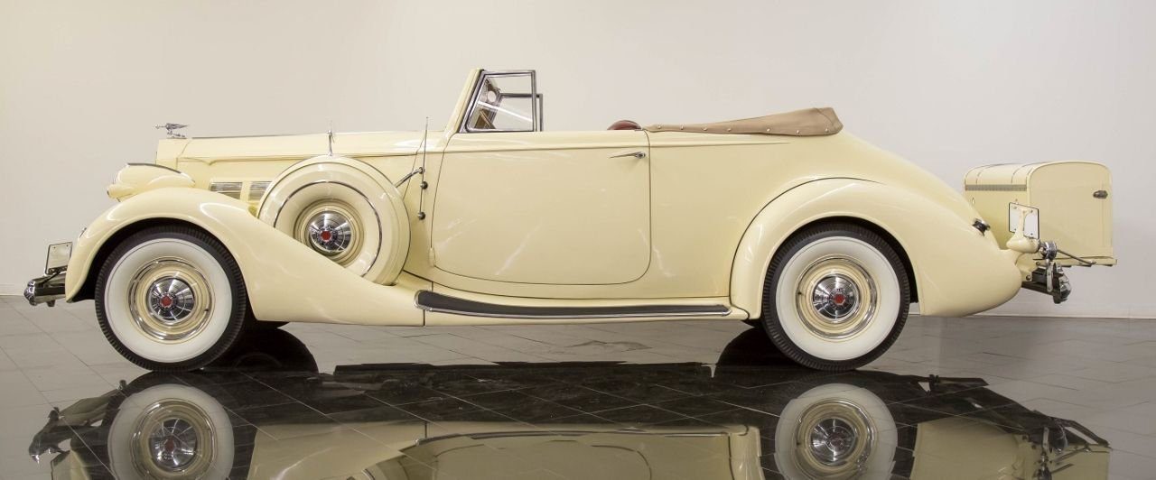 1937 Packard Convertible Super 8-180 Series, with a 180bhp straight eight!