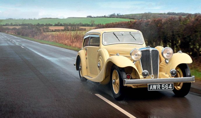 Jaguar’s Founder William Lyons first masterpiece, 1935 SS1 Airline Saloon.