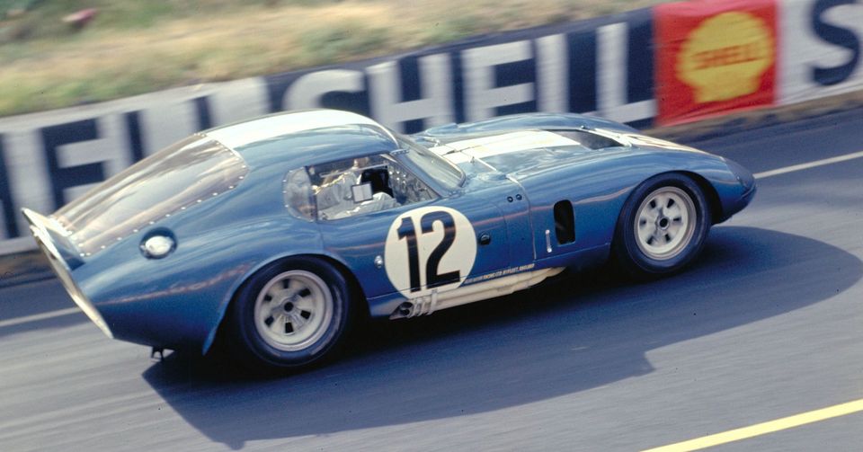 The Jo Schlesser and Allen Grant Cobra Daytona Coupe at Le Mans in 1965