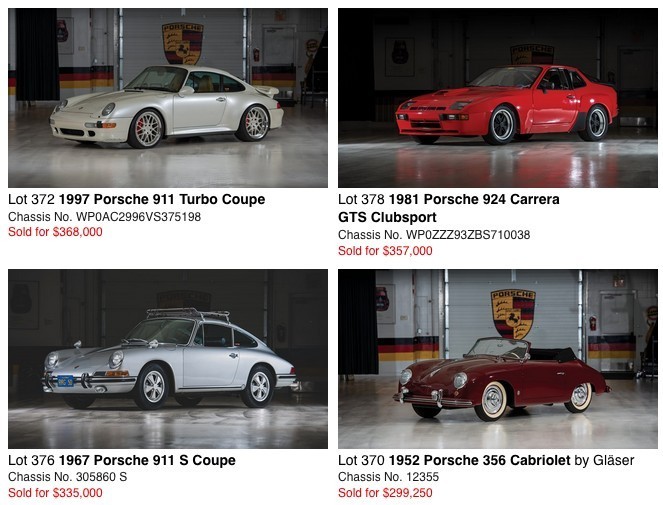 car auction results